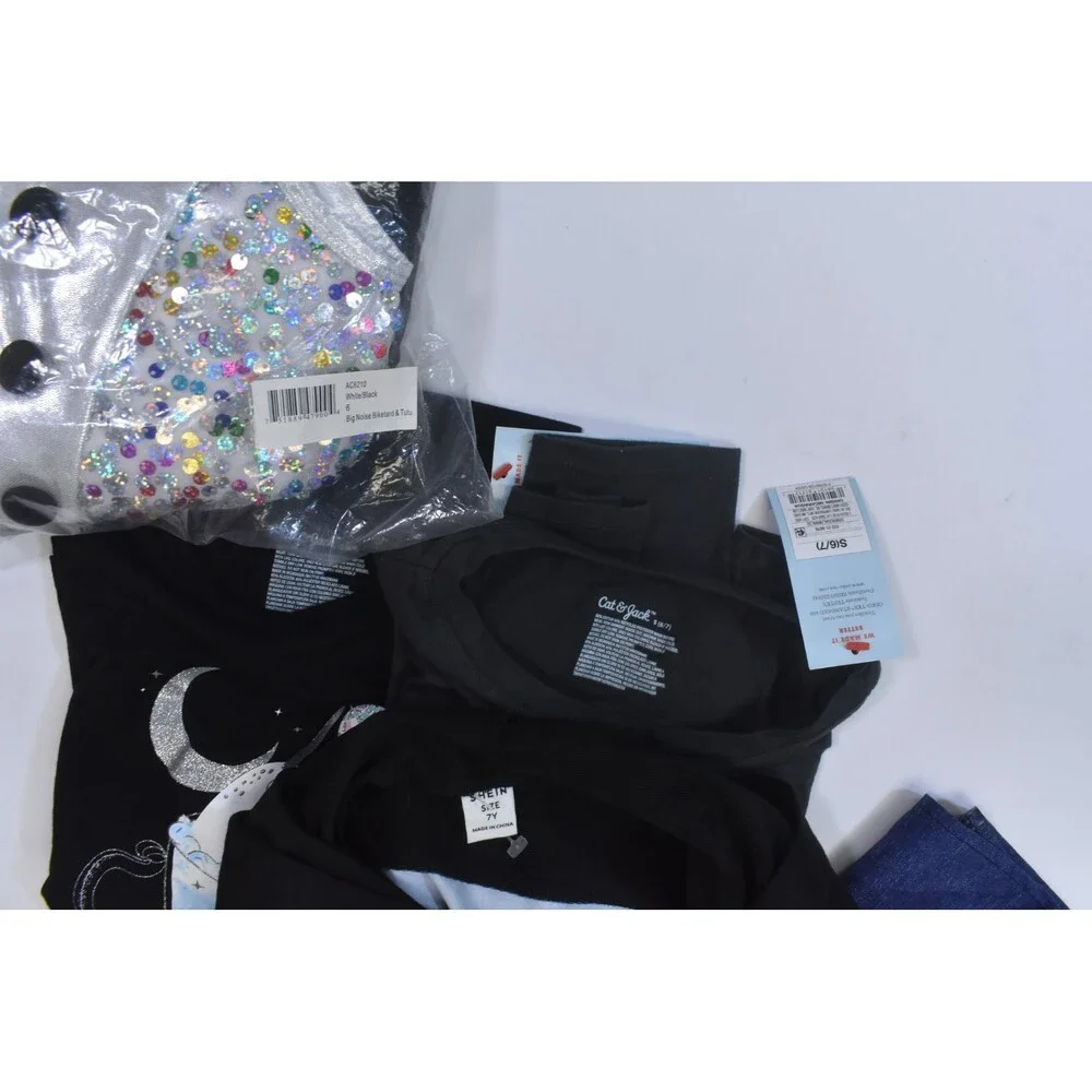 Wholesale Bulk Lot Of 13 Girls Size Small 6/7 Mixed Season Tops Bottoms Dresses